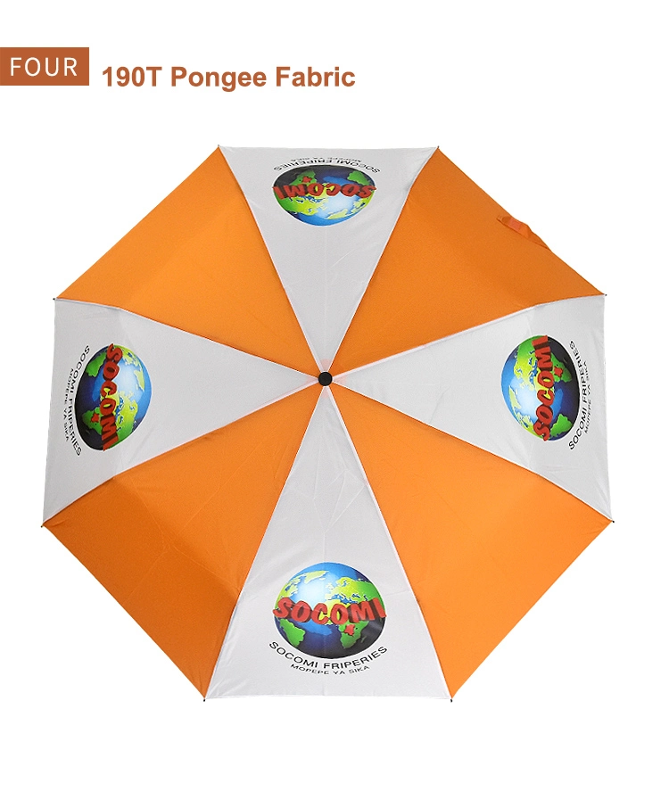 Cheap 21inch Manual Travel Umbrella 3 Fold Promotion Umbrella