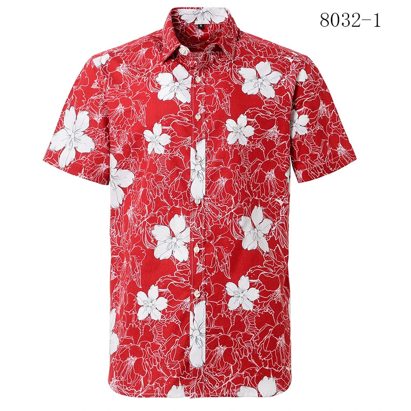 Custom Printing Hawaii Cool Summer Beach Short Sleeve Shirt Men