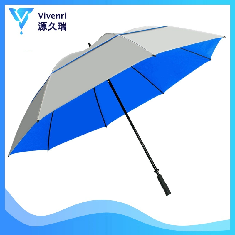 Best Windproof Straight Vented Golf Umbrella Logo Printed for Advertising