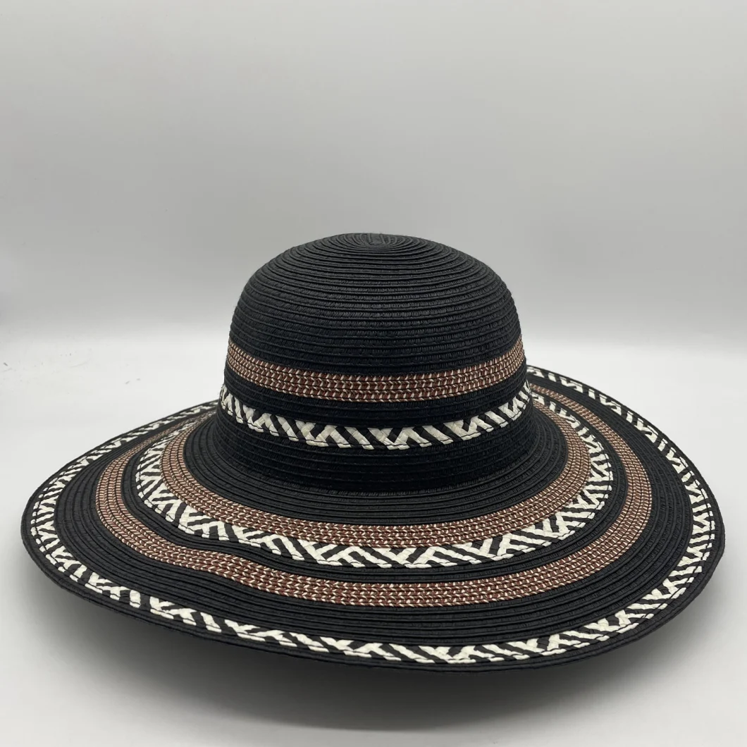 2021 High Fashion Striped Look Ladies Summer Beach Hat