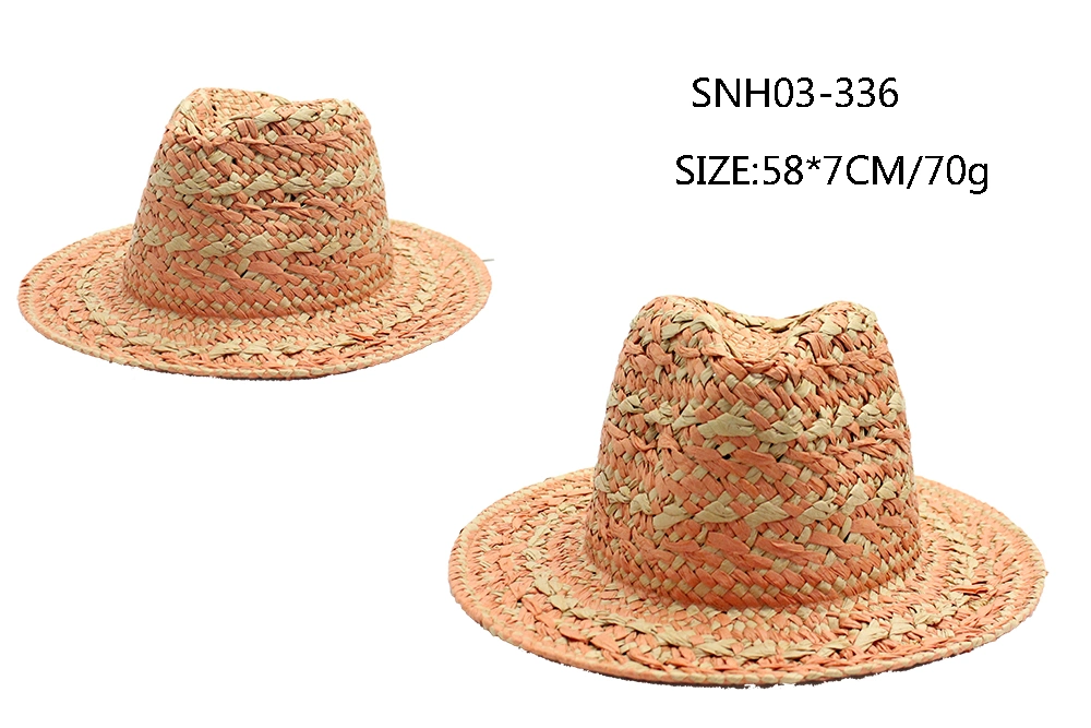 New Style Summer Beach Sunshade Women Hat Orange Straw Hat