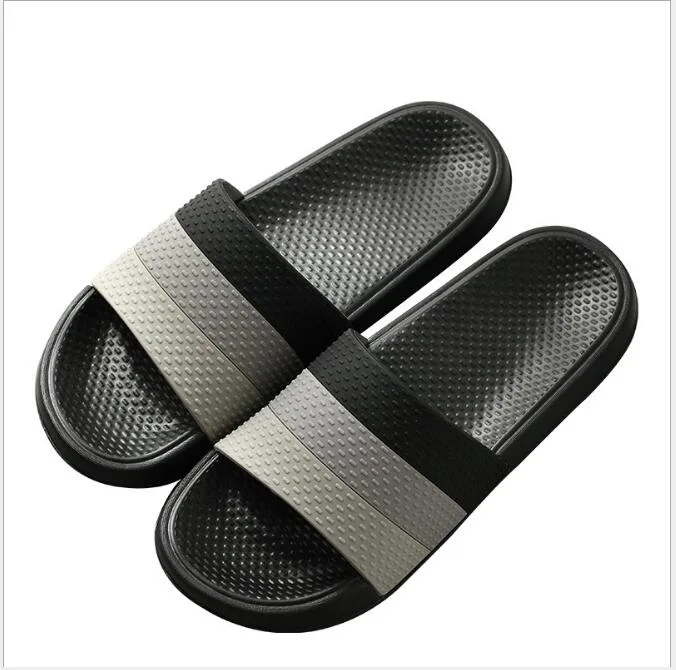 New Stripe Beach Cool Slippers Anti-Slip Flat Outside Wear Hotsell Sandals
