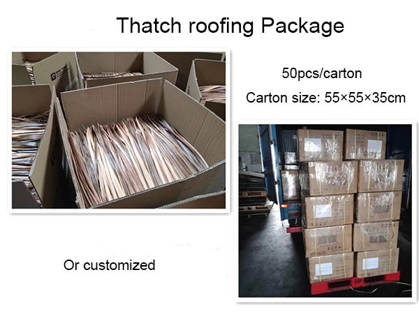 Beach Synthetic Thatch Umbrella UV-Protection/Fireproof