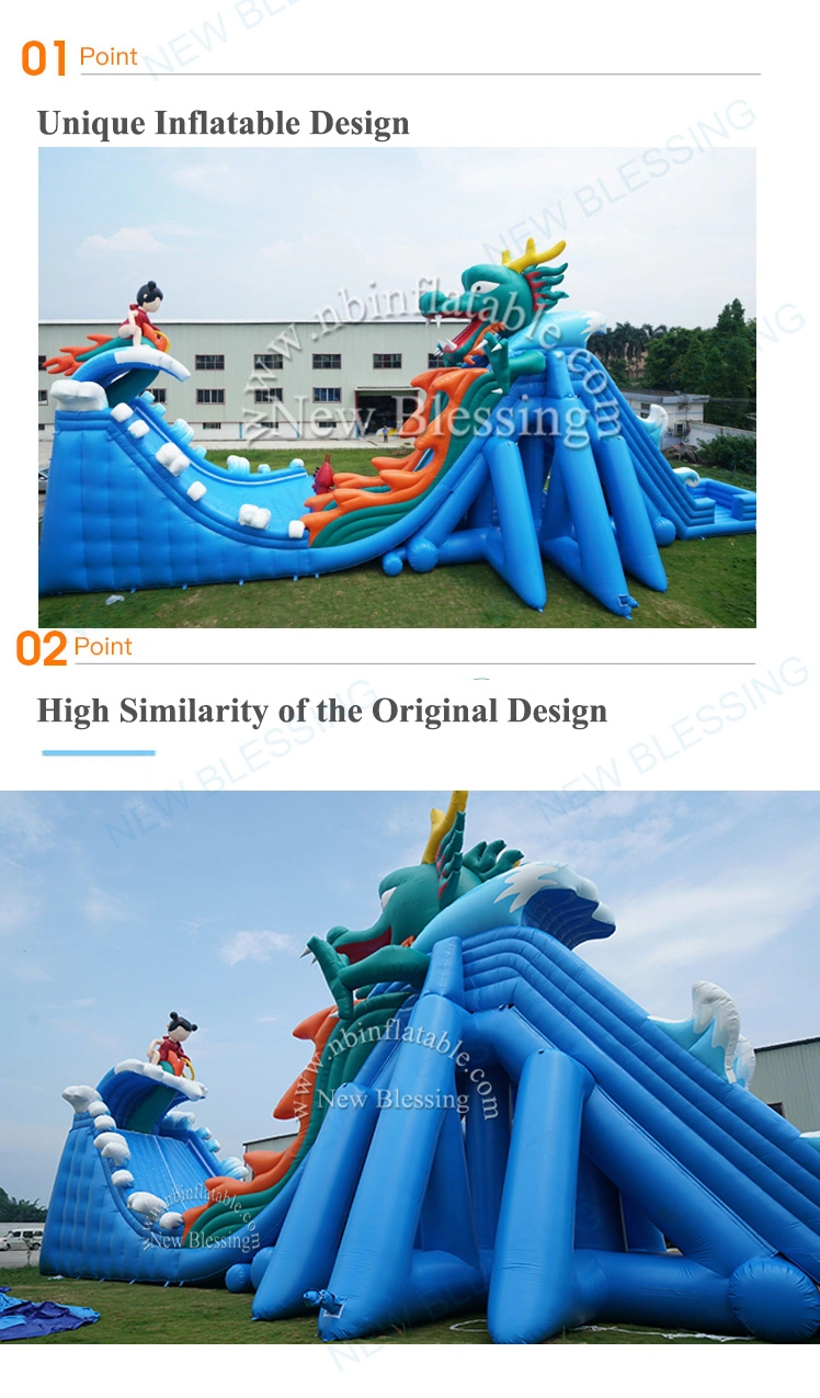 Largest Bouncer Slide Giant Inflatable Water Slide for Beach