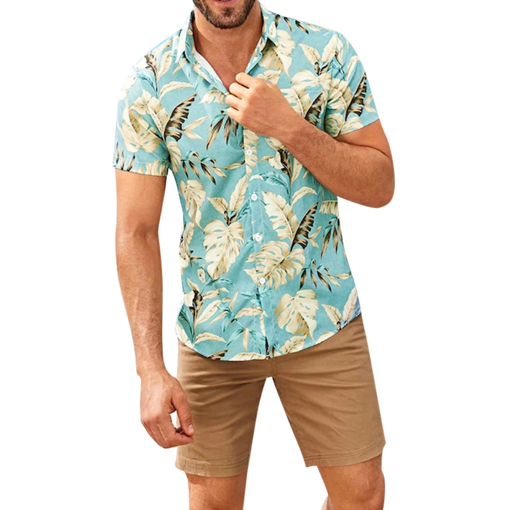 Hawaiian Beach Mens Casual Streetwear Summer Hawaii Holiday Shirts