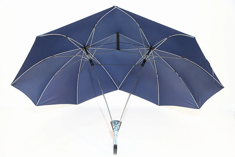 Creative Automatic Two Person Umbrella Large Area Double Lover Couples Umbrella Fashion Multifunctional Windproof Umbrella in Stock