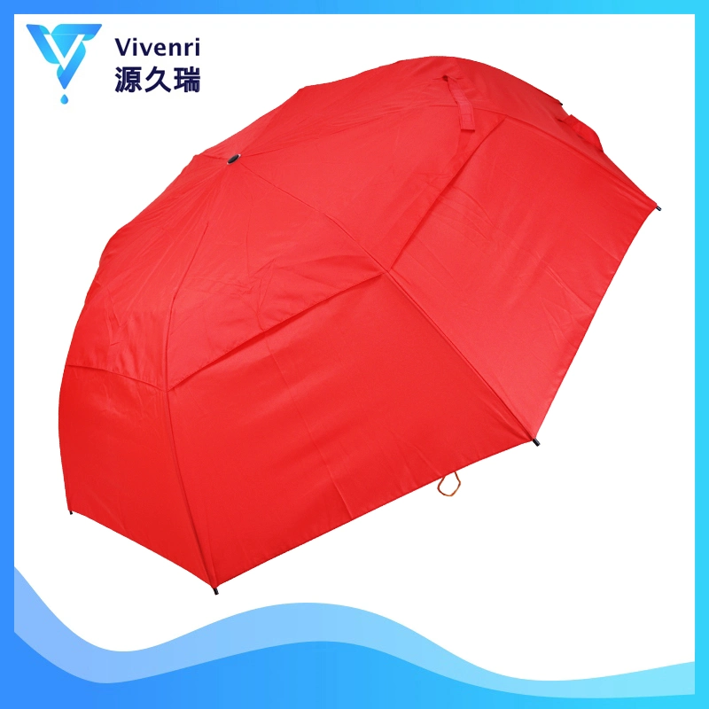 3 Folding Umbrella Red Large Windproof Folding Umbrella 60 Golf Umbrella Sun Rain Outdoor Umbrella