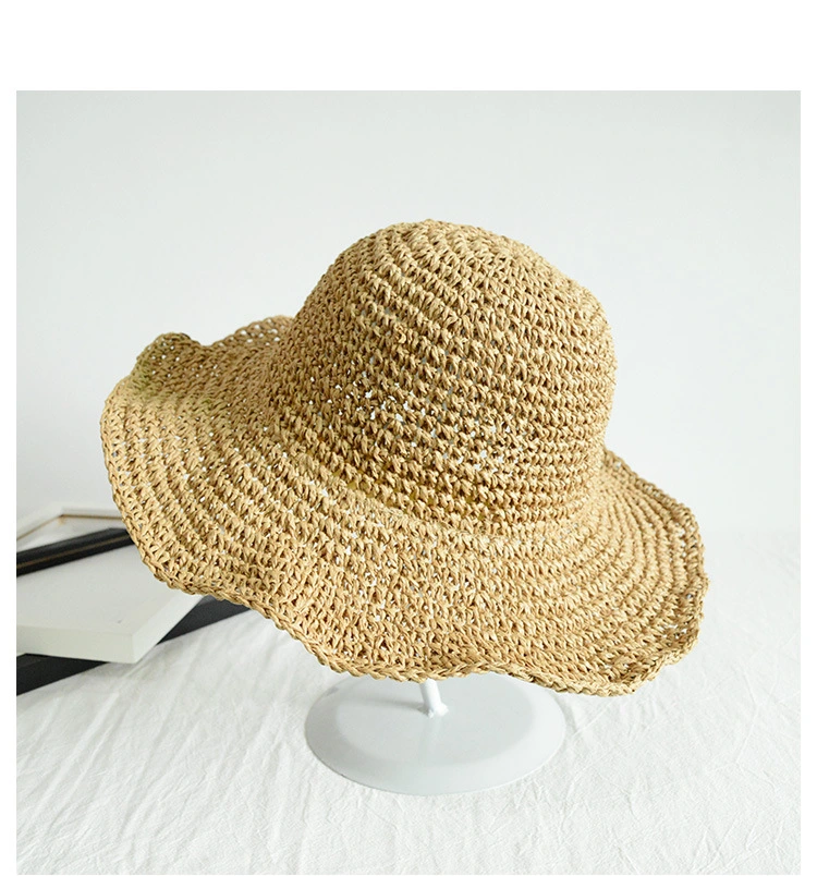Summer Beach Foldable Sunshade Straw Hat