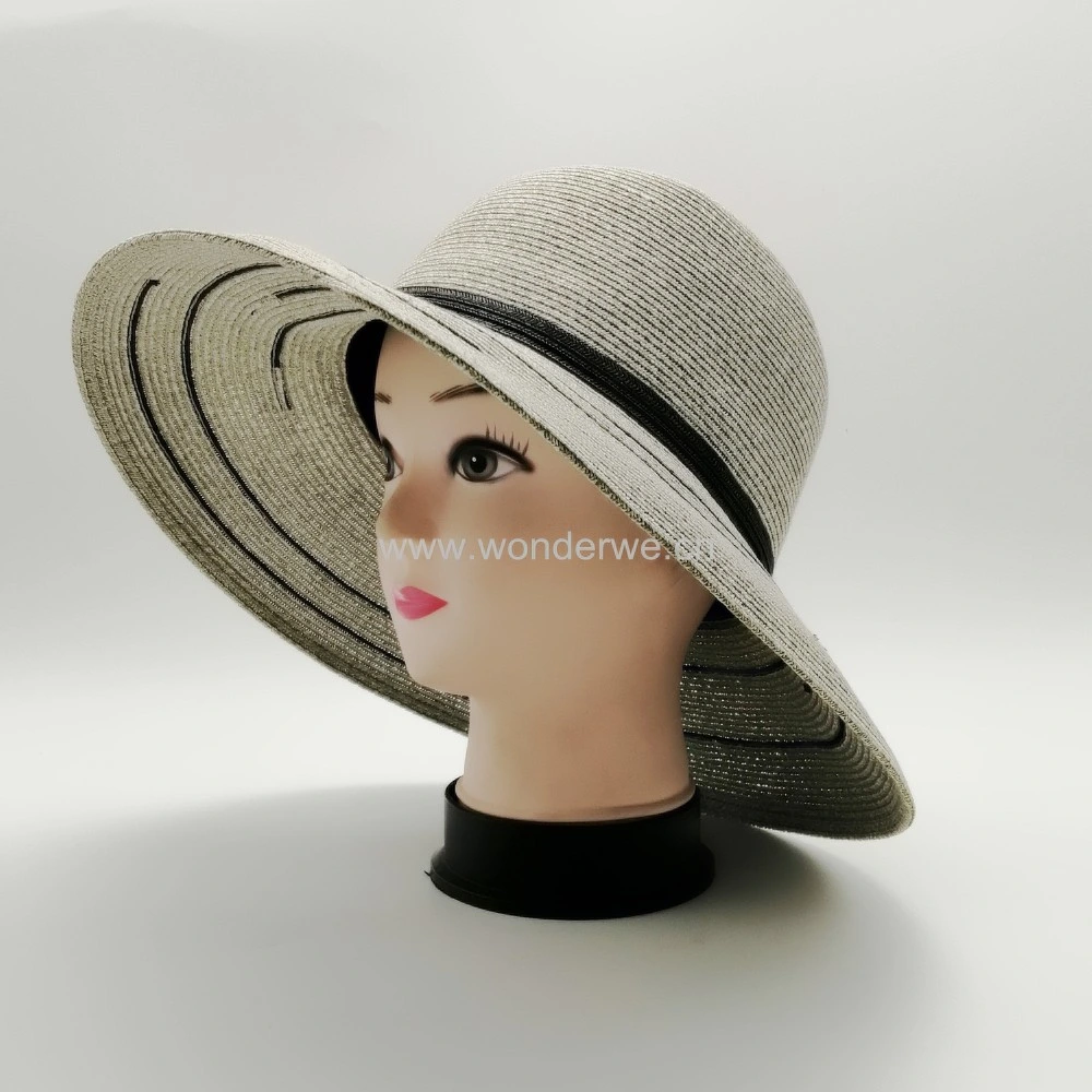 Best Sale Folding Style First Class Quality Paper Straw Sun Beach Fisherman Hat for Women