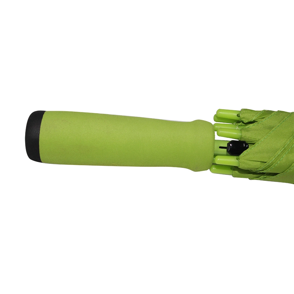 23inch Auto Open Fashion Match Color Umbrella Windproof Straight Green Umbrella
