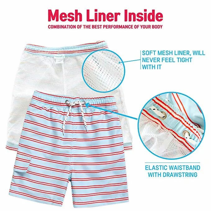 Children Boys Outdoor Beach Sport Wear Upf 50+ UV Protection Quick Dry Swim Trunk Board Shorts
