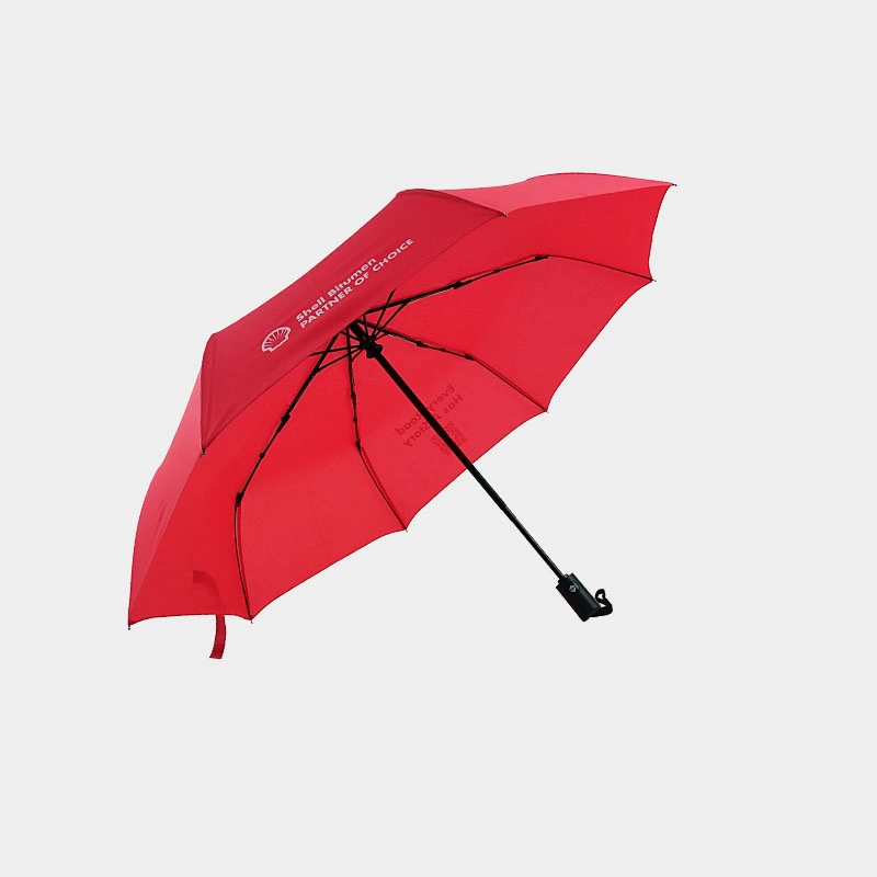Wind Proof Automatic Three Folding Custom Umbrella with Logo Printing