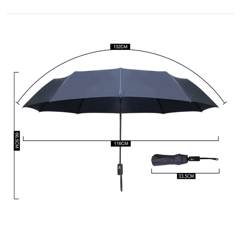 BSCI Women Use Business and Sedex 4p Umbrella Customized Logo Waterproof and Windproof