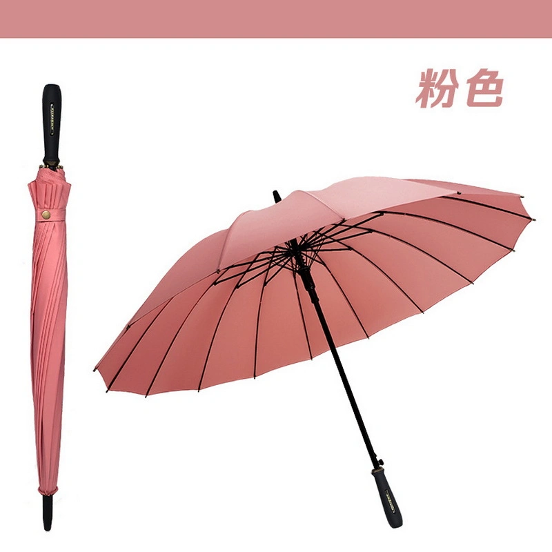 Business Men Windproof Sun Umbrella Solid Automatic Umbrella