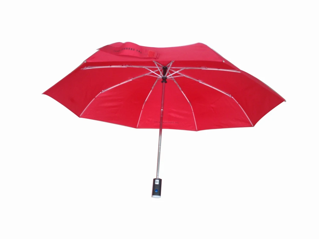 Flashlight Umbrella Windproof Foldable Automatic Umbrella (3FU007)