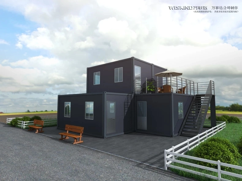 2020 Two Storeyed and Beautiful Container House for Beach Villa