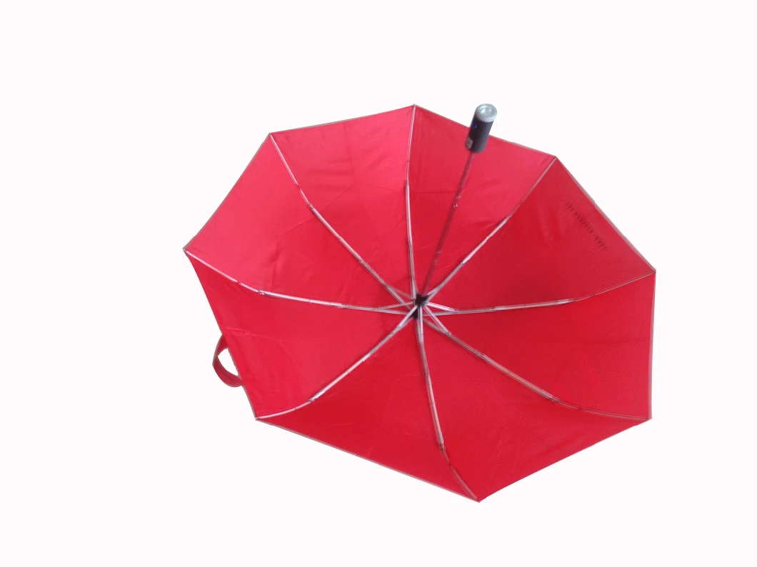Flashlight Umbrella Windproof Foldable Automatic Umbrella (3FU007)