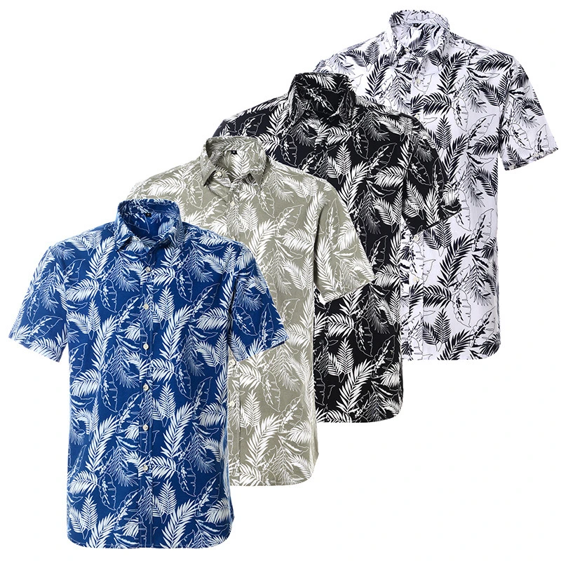 Custom Printing Hawaii Cool Summer Beach Short Sleeve Shirt Men