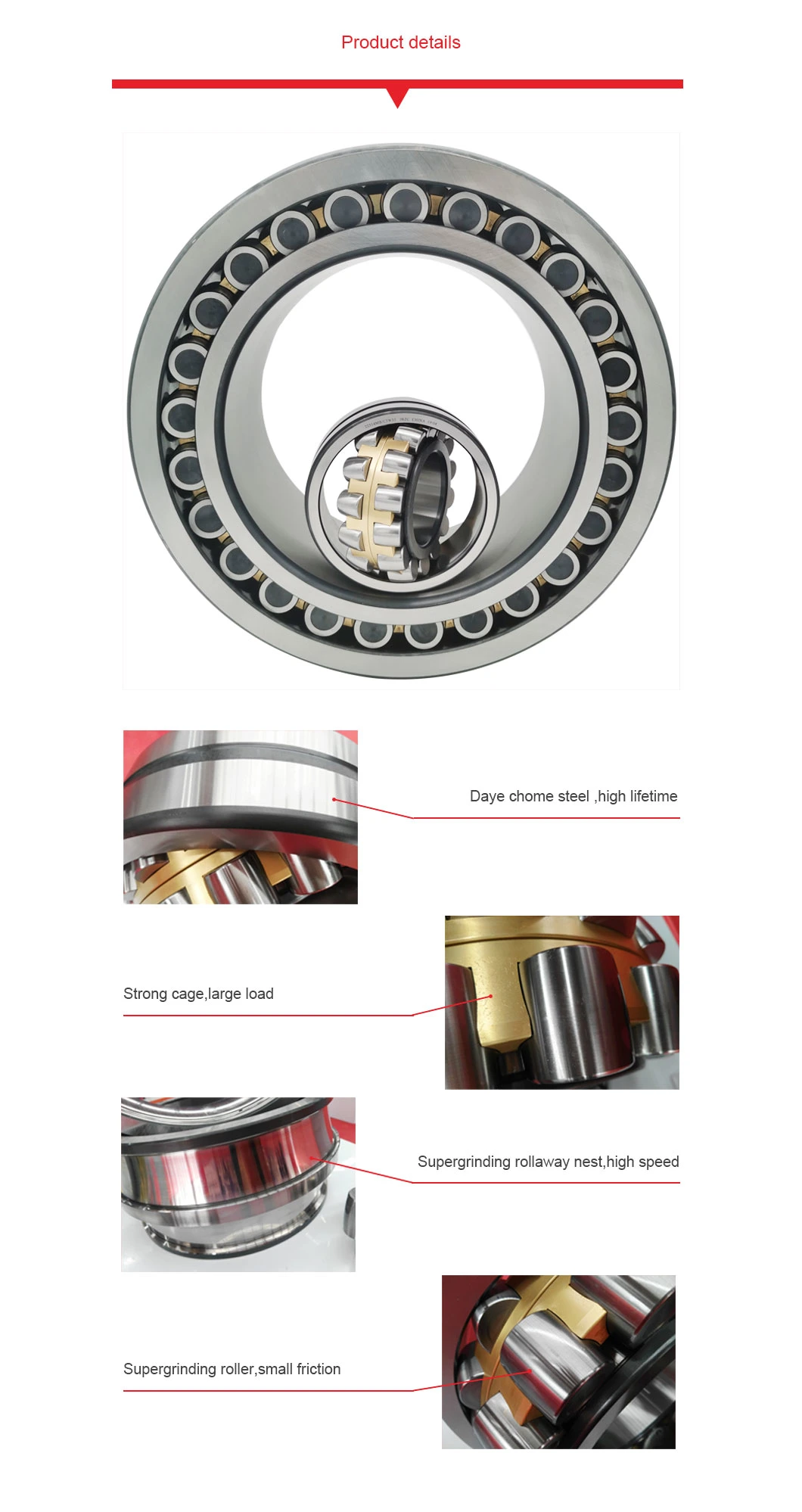 Shandong Long Life High Quality MB Spherical Roller Bearing with Good Price