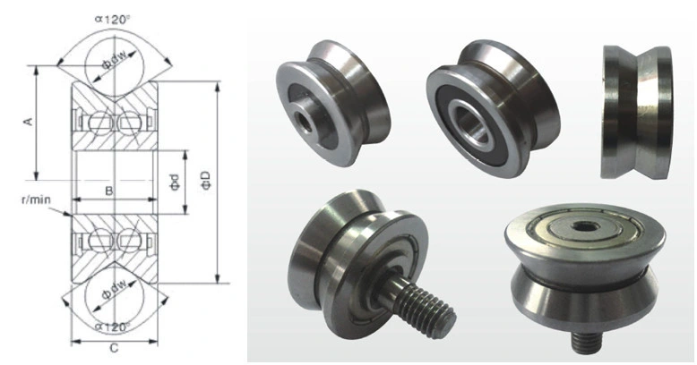 Sliding Window and Door Bearing Type V Groove Guide Bearing