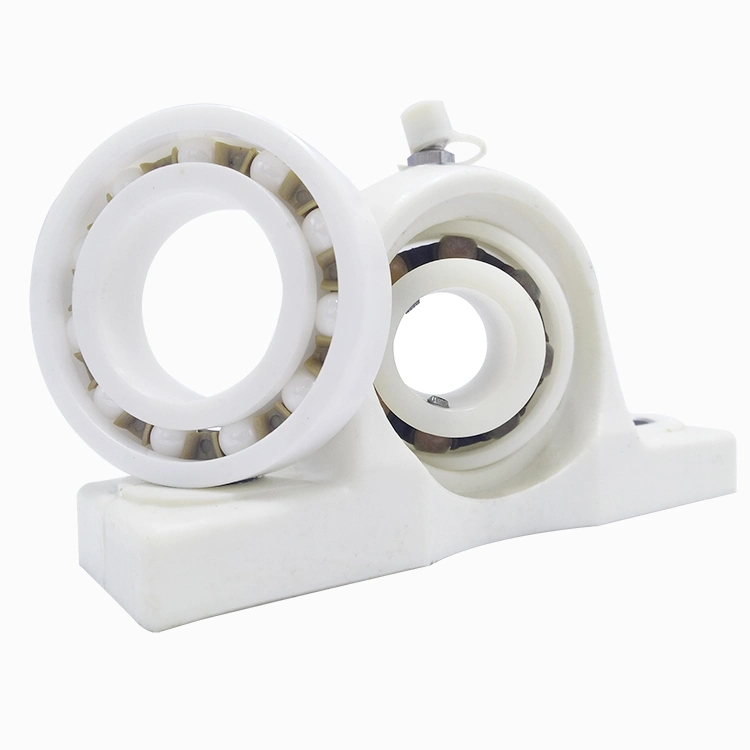 Hybrid Ceramic Ball Bearings 6004 Stainless Steel Ring Nylon Cage Ceramic Ball Rubber Seals Bearings