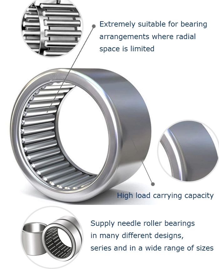 Drawn Cup Needle Roller Bearing Stamping outer ring HK2018RS Needle Bearing HK1518RS
