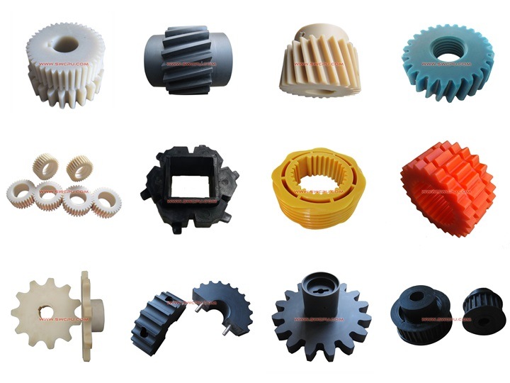 Injection Molded High Mechanical Strength POM Plastic Circular Tooth Gear with Bearing