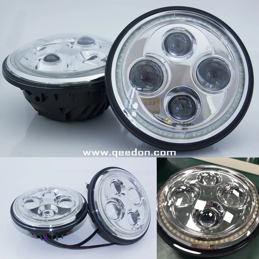 Sequential Round 7 Inch Headlamp Vehicle Headlight with Wiring Instructions