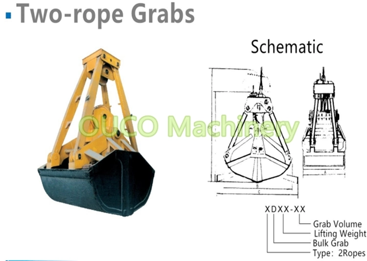 Mechanical Clamshell Grab Bucket with High Load Bearing Capacity