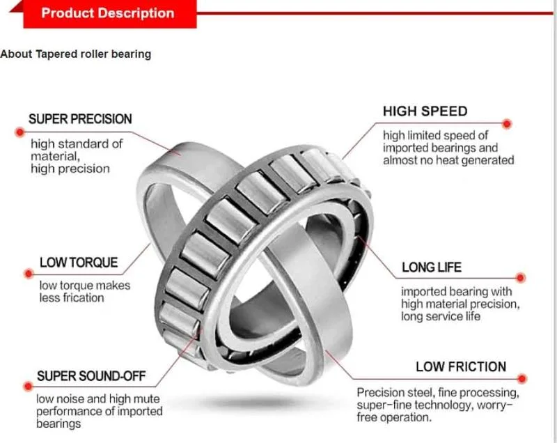 Tapered/Taper/Metric/Motor Roller Bearing 30204 30206, 30207, 30208 Auto, Agricultural Machinery Bearing