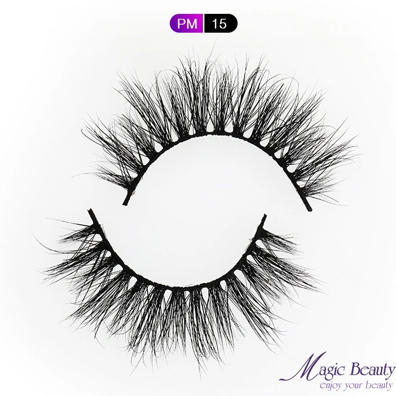 Private Label Full Strip False Eye Lashes Vendor 100% Real 3D Mink Lashes with Free Sample