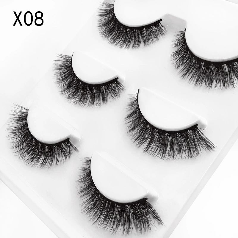 Wholesale 3D Mink Eyelashes Private Label Cruelty Free Vegan Lashes Clear Band Mink False Eyelashes Vendor