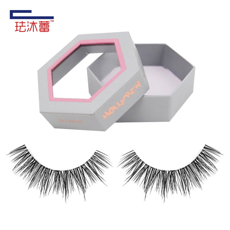 Hot Sale Customized Packaging Synthetic 3D Faux Mink Lashes Faux Mink False Eyelashes