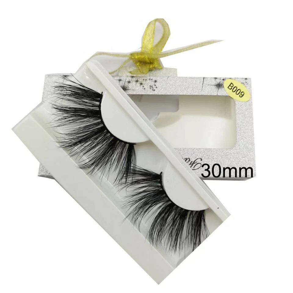 Wholesale Long Natural Eyelashes 25mm Long Mink Eyelash with Magnetic Box