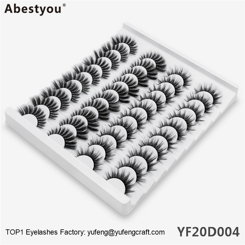Abestyou Wholesale 100% Real Mink 25mm 5D Eyelash Individual Mink Eyelashes