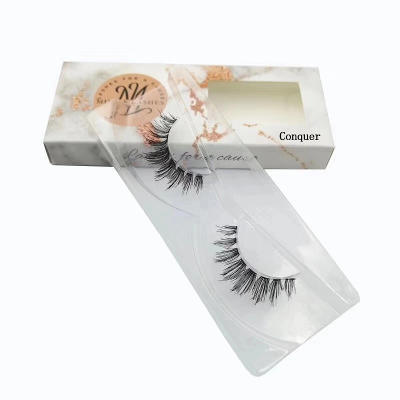 Wholesale Private Label Handmade Strip Faux Mink Eyelashes 3D Silk Eyelashes