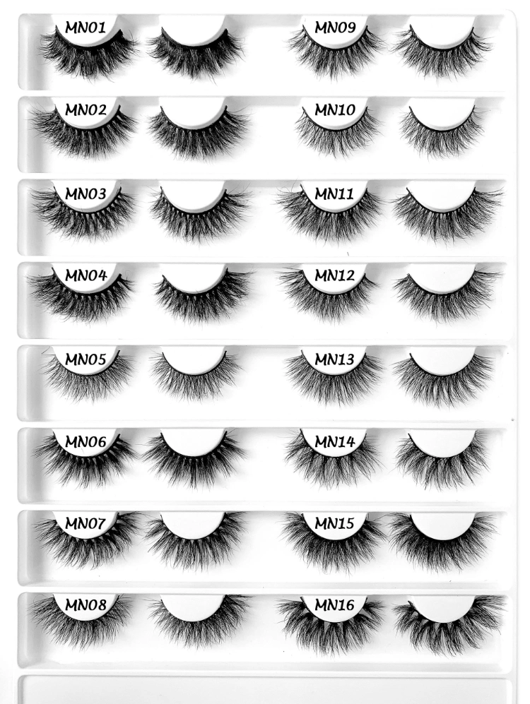 Lashes Books Private Label Fluffy Hand Made 25mm Mink Eyelashes