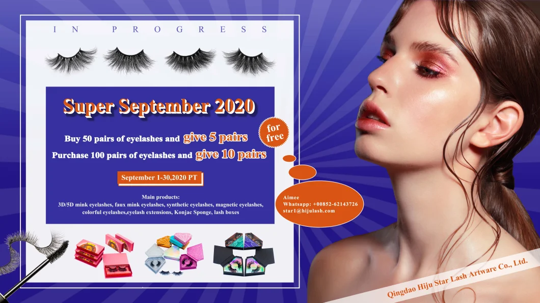 2020 Hot Sale 25mm 3D Mink Eyelashes False 100% Real Mink Fur False Eyelashes