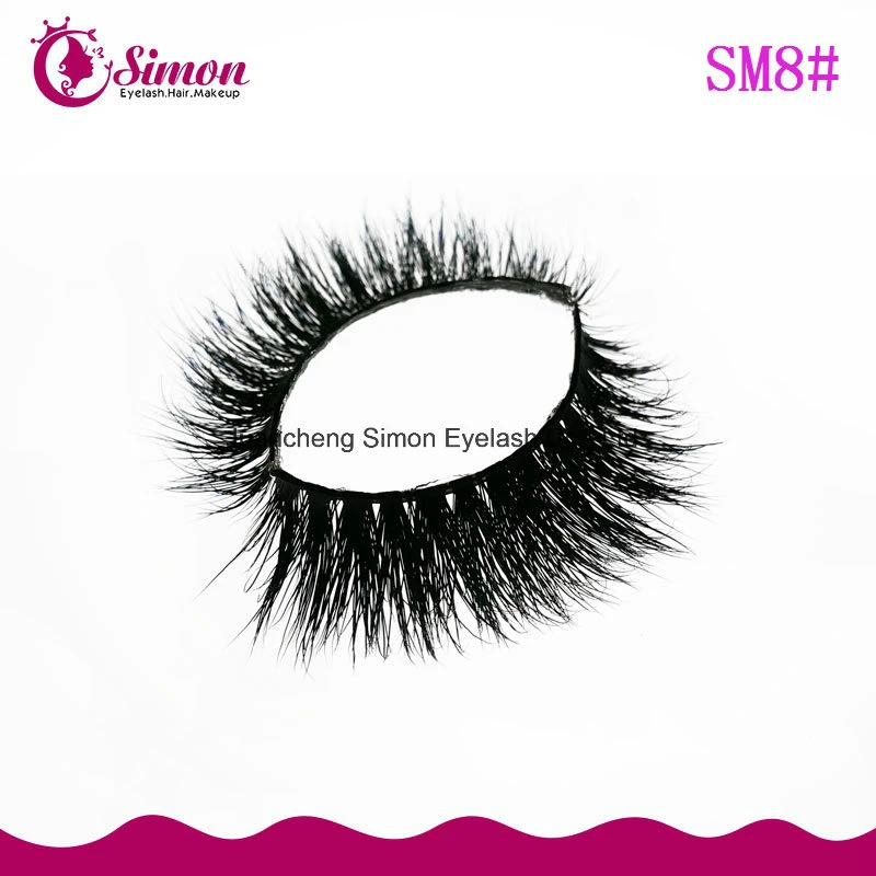 Long Curl Real Mink Strip Lashes False Eye Lashes Hand Made Eyelash