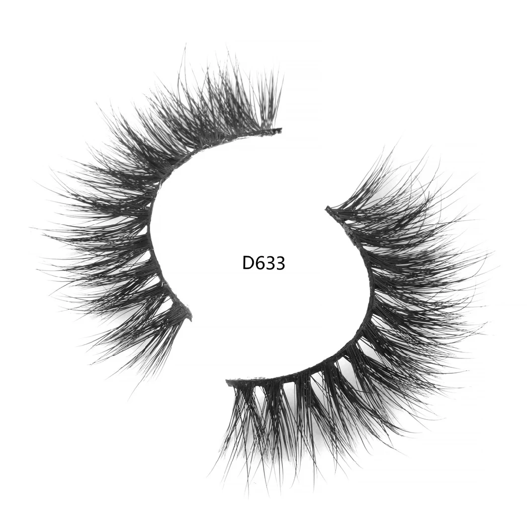 3D Fluffy Mink Eyelash Wispy Mink Thick Strips Lashes with Private Logo Packaging