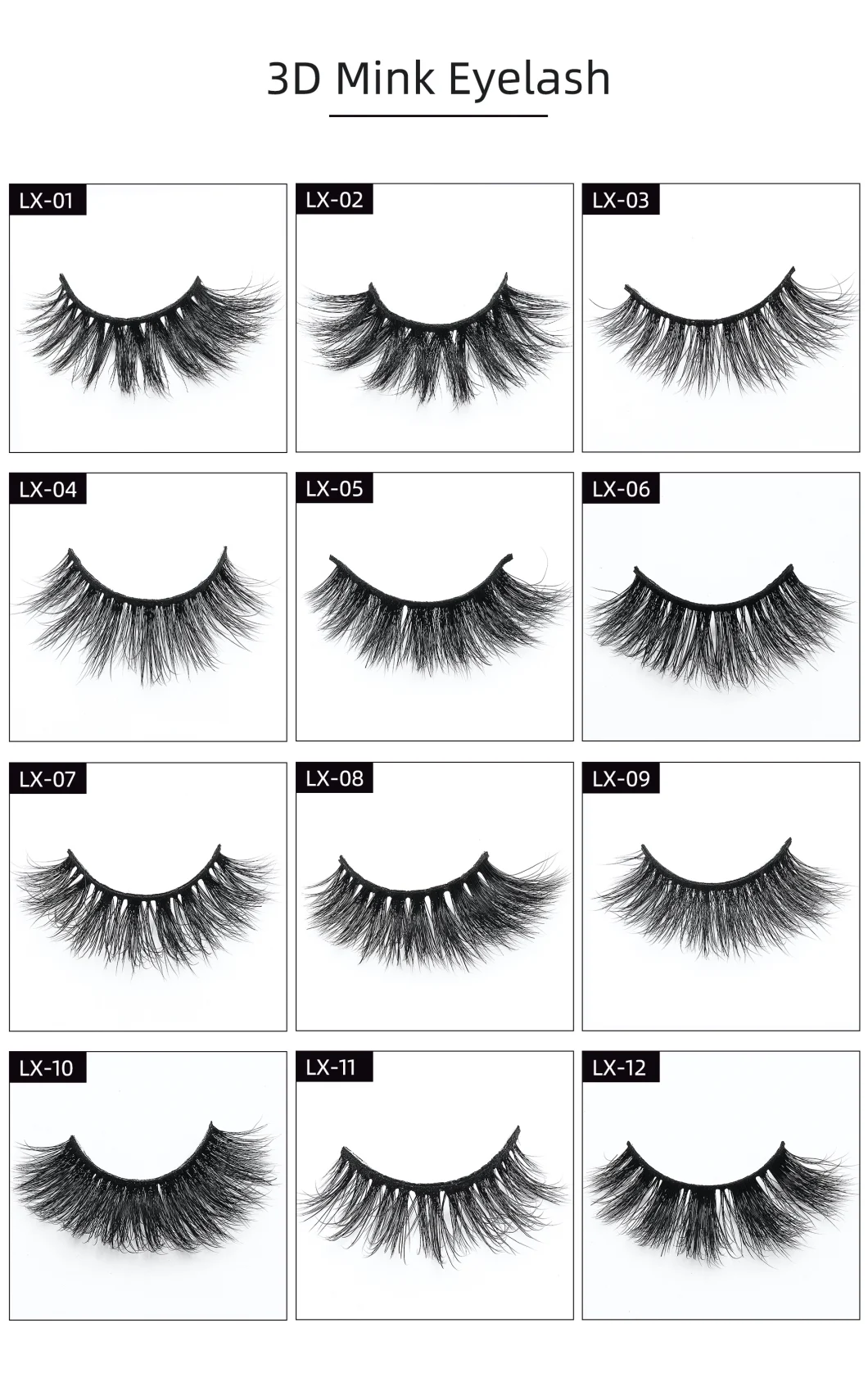 Individual Russian Volume Eyelashes C Cc D Natural False Eyelashes Mink Classic Eyelash