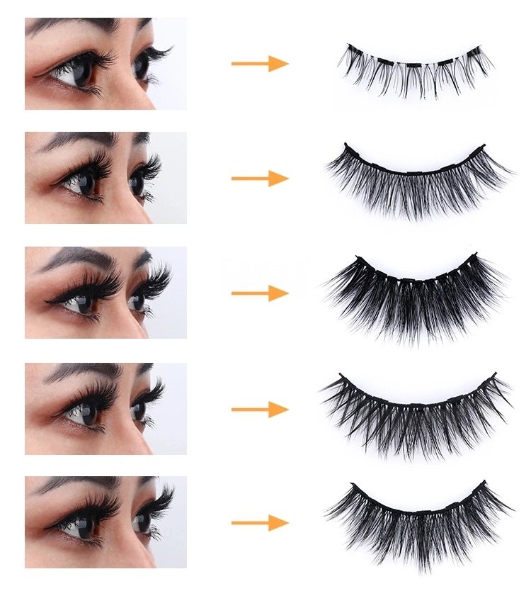 Wholesale Cruelty Free 25mm Faux Mink Full Strip Synthetic Hair Eyelashes Lashes False Eye Lashes