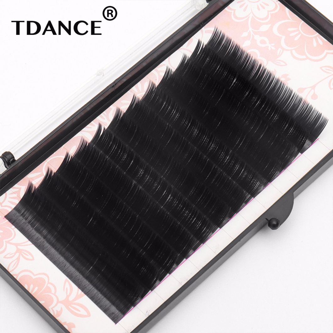 Cheap Silk Full Black Matte Eye Lashes Individual Eyelashes Extensions Individual Lash