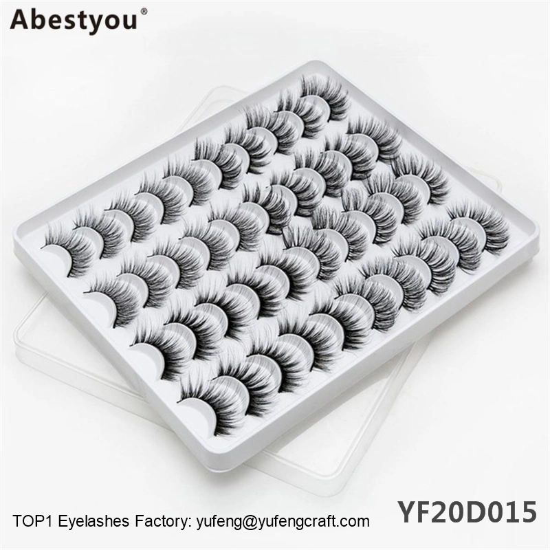 Abestyou Wholesale 100% Real Mink 25mm 5D Eyelash Individual Mink Eyelashes