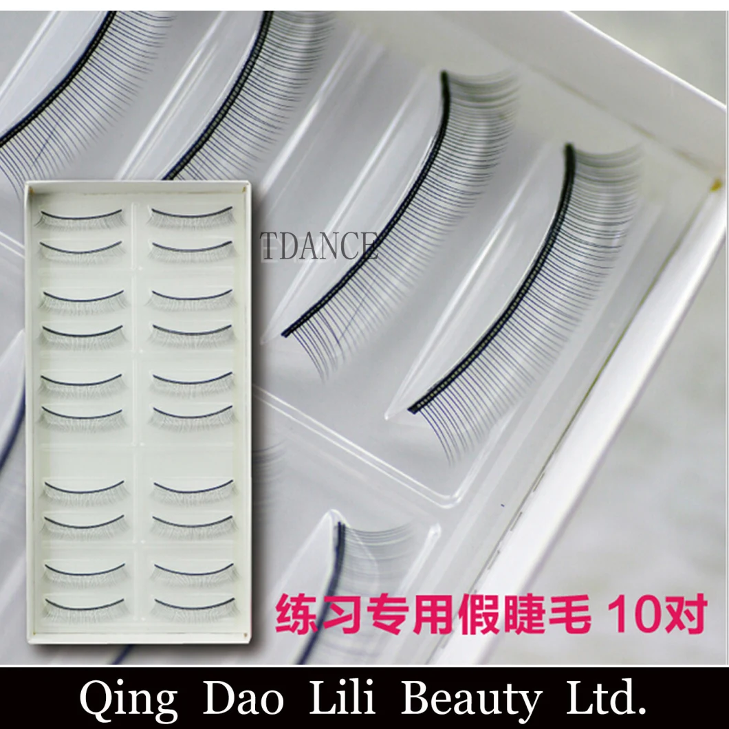 5 Pairs Individual Eyelashes Training Lashes for Eyelash Extension Practicing Teaching Fake Eyelashes