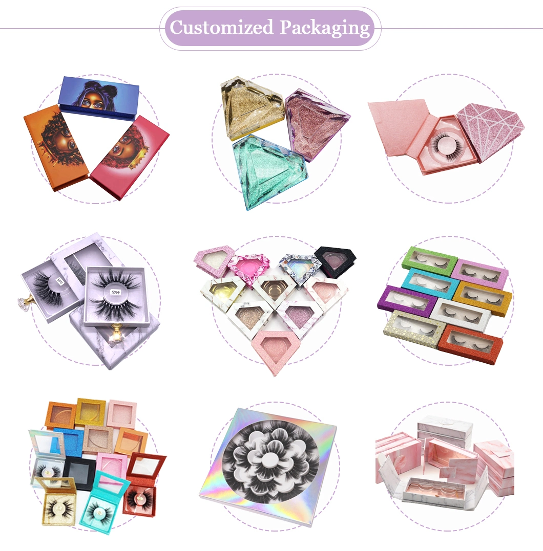 2020 New Design Lash Packaging Fashion Style Hand Butterfly Bag Factory Wholesale Eyelashes 25mm False Eyelash Send Sample Before Bulk Order