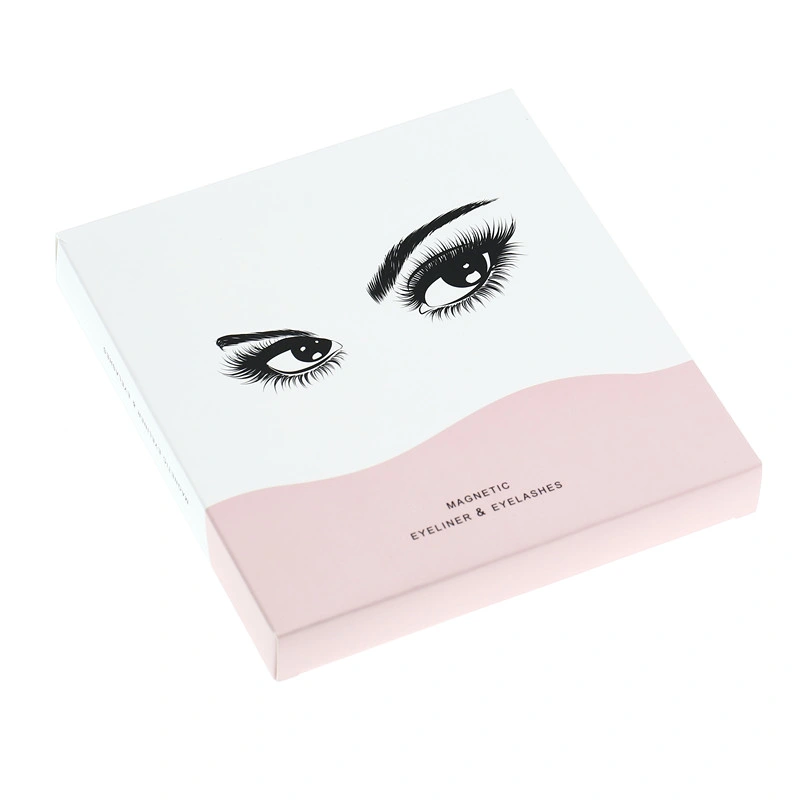 2020 Fashion False Eyelash Magnetic Eyeliner Eyelash Fluffy Mink Eyelash Extension Silk Strip Eyelash OEM