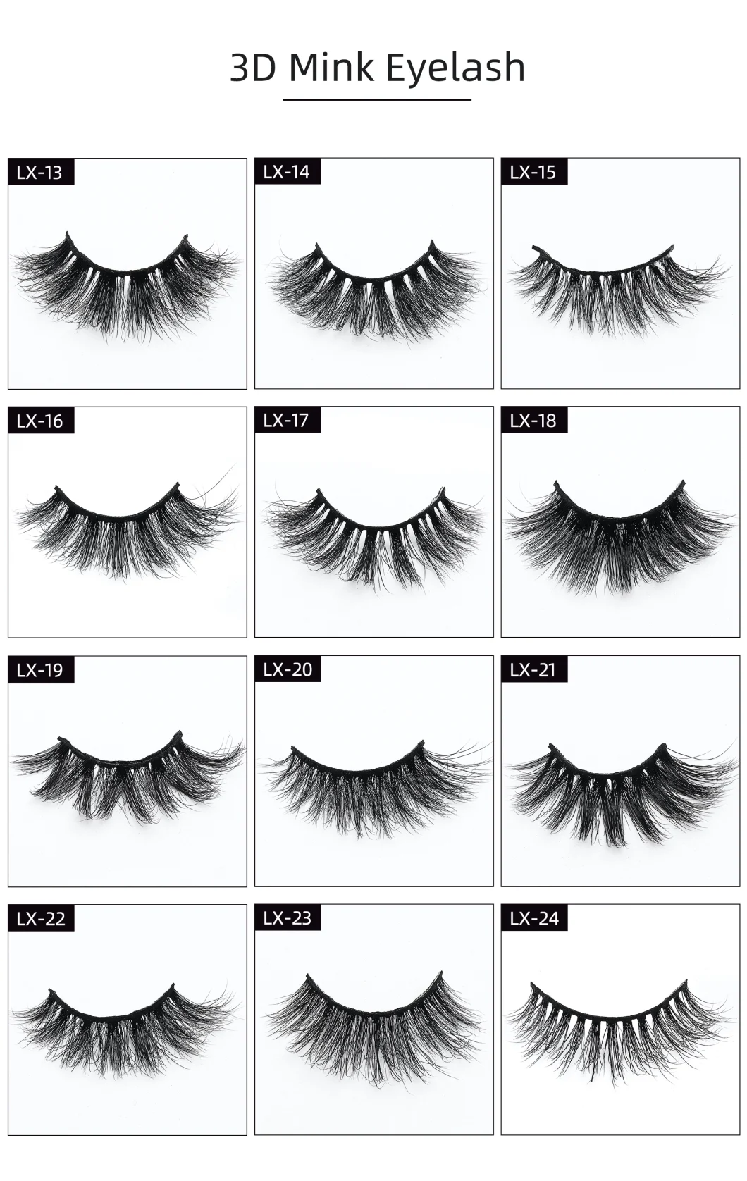 Individual Russian Volume Eyelashes C Cc D Natural False Eyelashes Mink Classic Eyelash