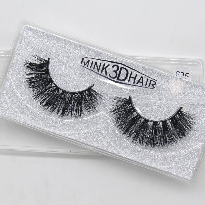 New 5 Pair 25mm Eyelashes Thick Long 3D Wispy Mink Eyelashes