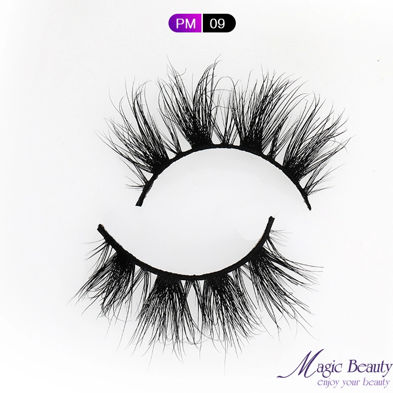 Real Mink 3D/5D Mink Individual Lash/Strip Eyelashes Thick False Lashes for Cosmetics